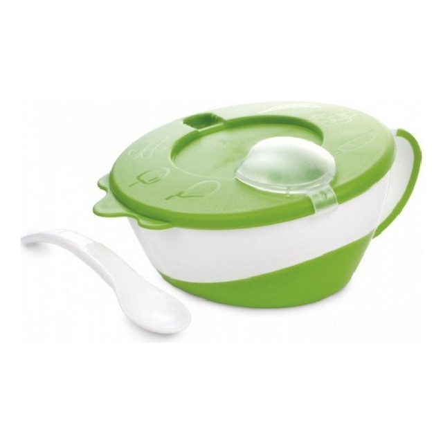 CANPOL BABY BOWL WITH BUCKET - GREEN